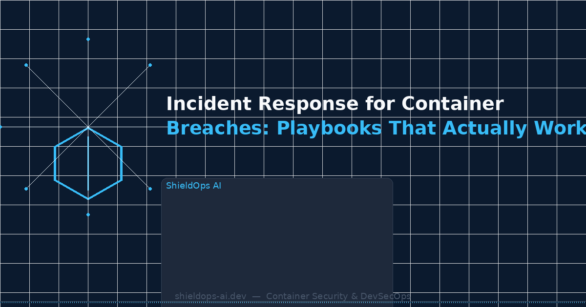 Incident Response for Container Breaches: Playbooks That Actually Work