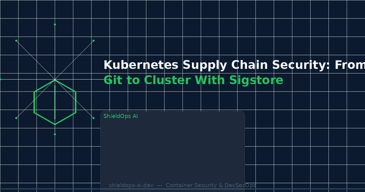 Kubernetes Supply Chain Security: From Git to Cluster With Sigstore