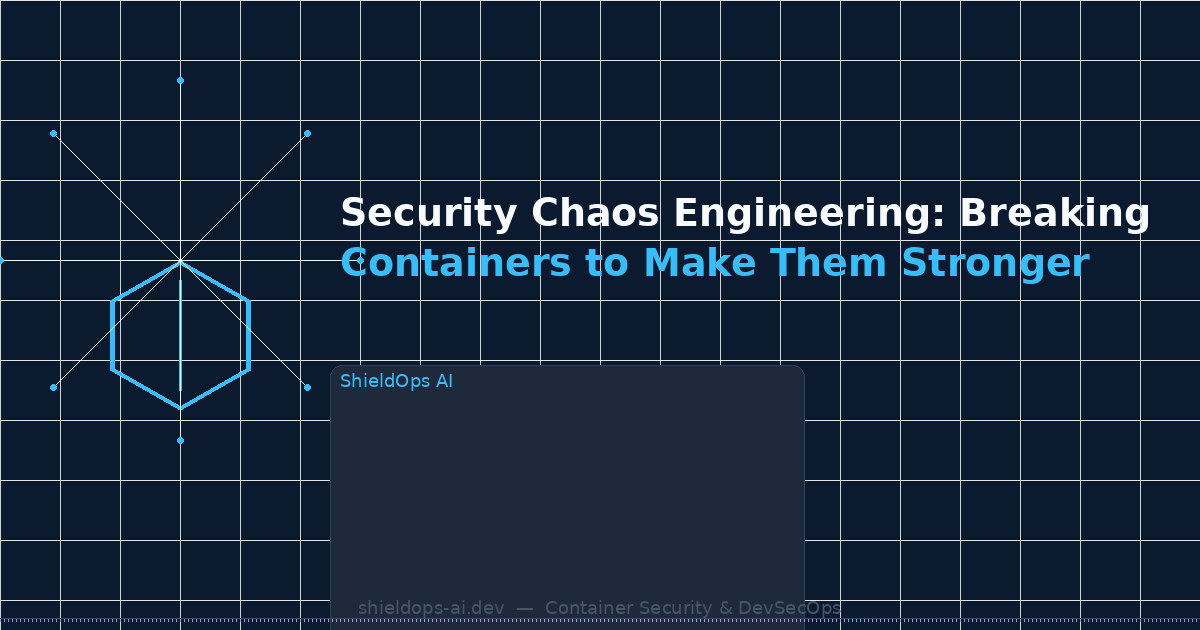 Security Chaos Engineering: Breaking Containers to Make Them Stronger
